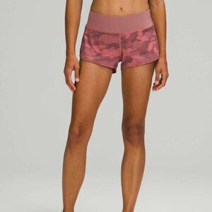Lululemon Speed Up Low-Rise Short 2.5" Heritage 365 Camo Size 14